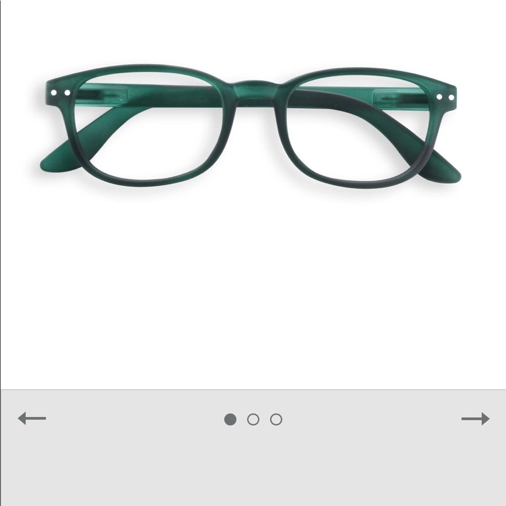 Izipizi Reading Glasses BRAND NEW #B Green Crystal +2 - Picture 3 of 8